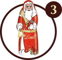 Mit etwas Glück 1 x 1 kg Weihnachtsmann gewinnen